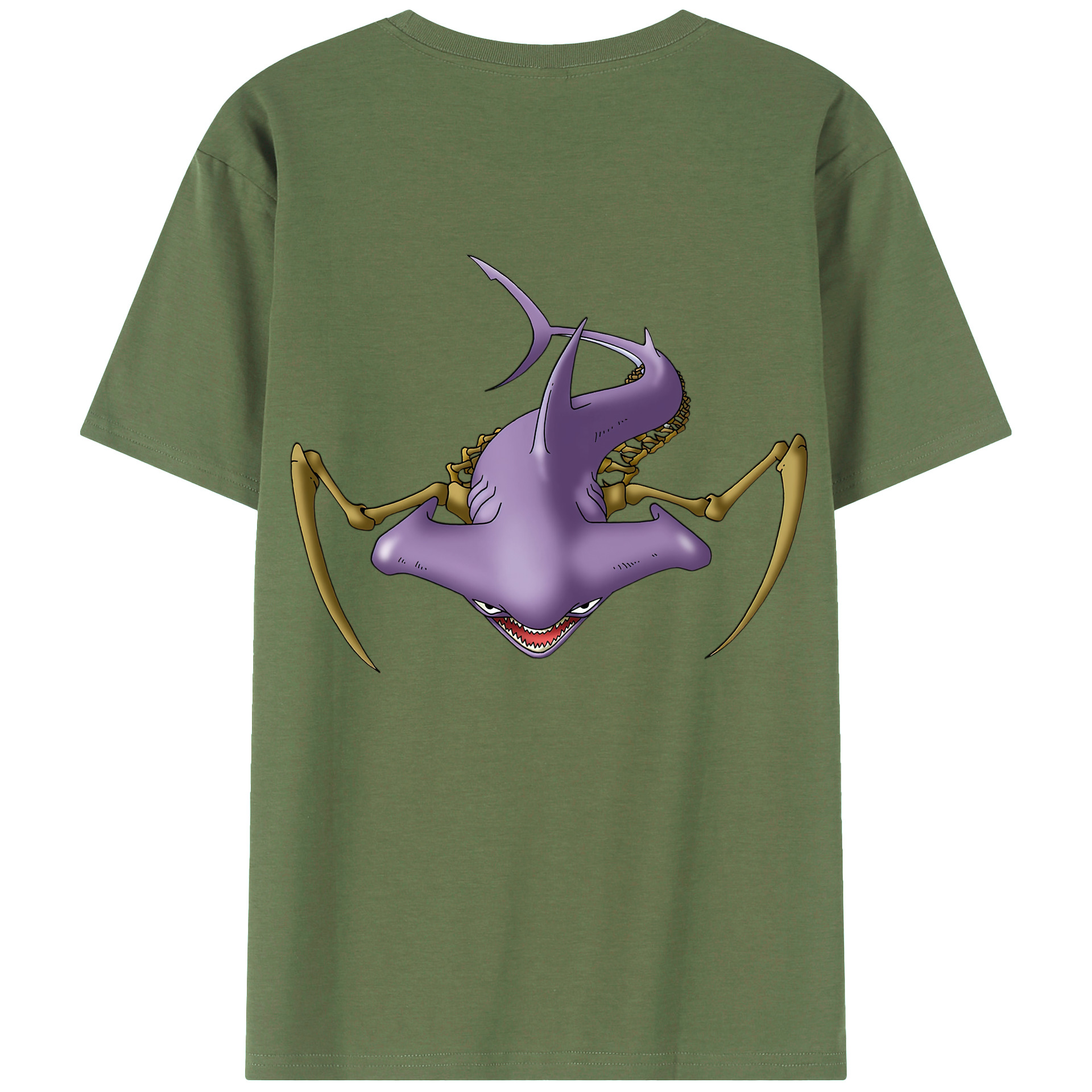 （画像用） ドラゴンクエスト Doragon Kuesuto Dragon Quest 綿100％ メンズ半袖Tシャツ（バックプリント） 通気性